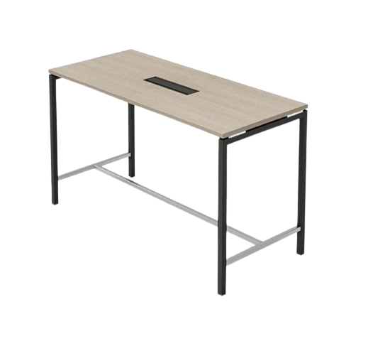 Table haute avec connectique intégrée L140xl140xh104