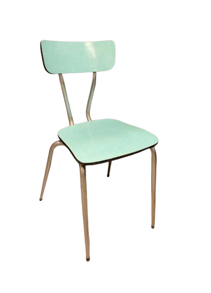 Chaise Formica Mint Métal