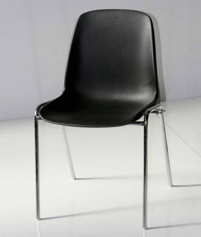 Chaise moderne plastique noir